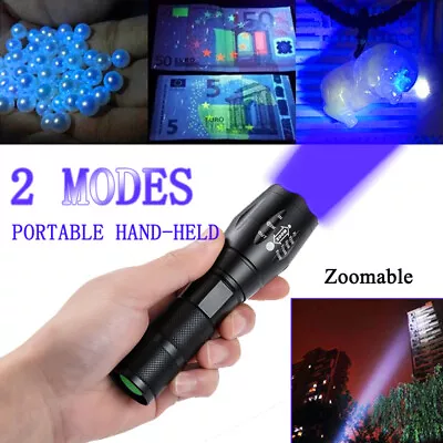 2200000LM UV Ultra Violet LED Torch Flashlight Blue Puprle Light Detection Lamp • $8.48