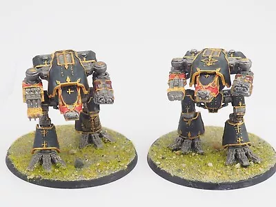 Gw Adeptus Titanicus Warhound Scout Titans X 2. Painted. Blue 69 • £45