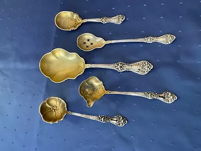 Set Of Sterling Serving Pieces BMS11--Lovely Floral Pattern By Baker Manchester • $139