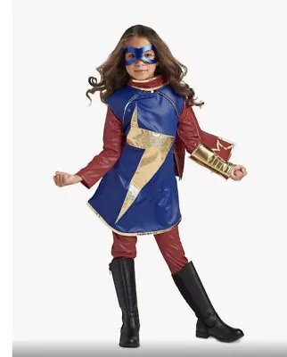 NEW Kids Disney Store Ms Marvel Costume Size 11/12 Avengers Super Hero Halloween • $32