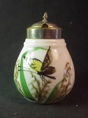 Mount Washington Glass Company Decorated Mustard Jar • $20