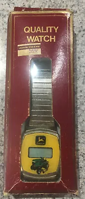 VINTAGE JOHN DEERE DIGITAL MEN'S WATCH IN BOX Free Shipping USA • $25