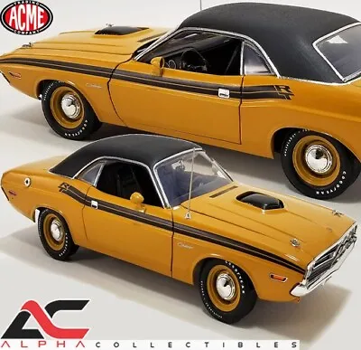 Acme A1806023vt 1:18 1971 Dodge Challenger R/t Hemi Butterscotch Vinyl Top • $125.96