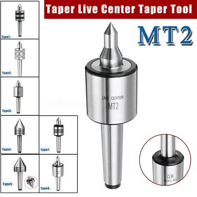 MT2 Live Center Morse Taper 2MT Triple Bearing Spindle Lathe Milling CNC Chuck • $21.99