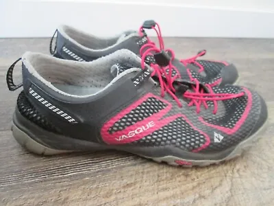 Vasque Sz 8 Women Lotic Vibram Black Pink Athletic Hiking Water Shoes Sneakers • $16