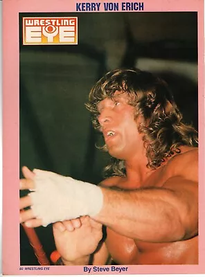 Wccw World Class Championship Wrestling Mag Page Pinup #2 (1988) Kerry Von Erich • $6.29