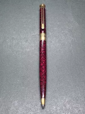 [Excellent] MONTBLANC NOBLESSE OBLIGE Early-Model Red-Marble Twist Ballpoint Pen • $280
