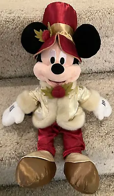 Disney Theme Parks Plush Mickey Mouse Christmas Holiday Victorian Wear 13 IN • $42