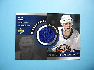 2001/02 Upper Deck Nhl Legends Pieces Of History Jersey Card #m-mb Mike Bossy Ud • $129.99