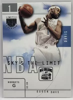 03-04 Skybox L.E. Sky's The Limit Baron Davis Insert Card (New Orleans Hornets) • $1.85