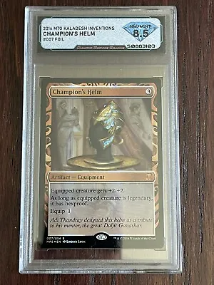 MTG Kaladesh Inventions Masterpiece MPS 2016 Champion’s Helm Graded 8.5 • $75