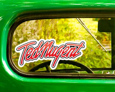 2 TED NUGENT BAND DECALs Sticker Bogo For Car Window Bumper Laptop Free Shipping • $3.95