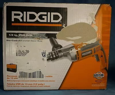 REFURB Ridgid 0.5  VSR Drill R71111 Die-Cast All-Metal Gear Box Corded Electric • $42