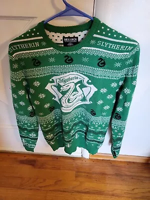 $19.99 • Buy Harry Potter Slytherin Sweater Mens XS Green Ugly Christmas Holiday Boxlunch