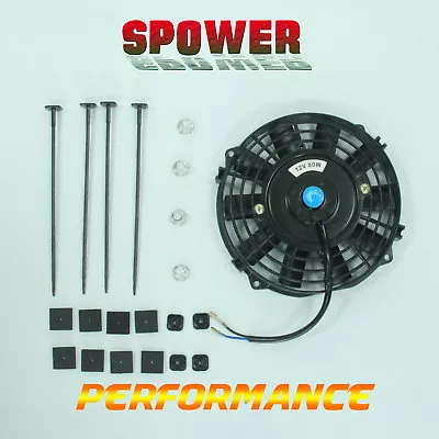 Universal Electric Radiator Cooling Fan Straight Blade & Mount Kit ATV 7   Inch • $999