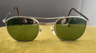 American Military Style Vintage Sunglasses Silver Frames Cool Arm Design  • £85