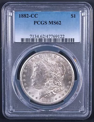 1882-CC Morgan Silver Dollar - PCGS MS62 - FRTR • $325