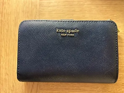 Kate Spade Blue Purse With Gold Hardware • £24.99