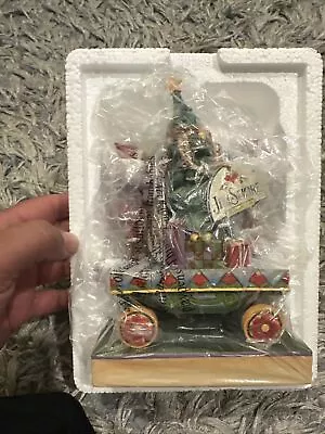 $89.99 • Buy Jim Shore Christmas Train Car On Track With All The Trimmings 4011074