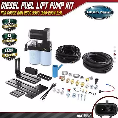 165GPH Diesel Fuel Lift Pump System For Dodge Ram 2500 3500 98-04 5.9L Cummins • $456.99