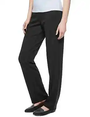 £6.99 • Buy M&S Collection,Ponte Pull On Straight Leg Trousers, Black, Size 6