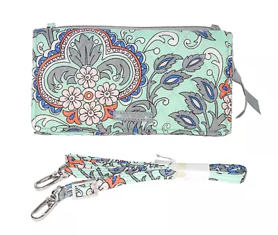 Vera Bradley New Crossbody Wristlet In Fan Flowers Wallet NWOT Mint Floral RFID • $28