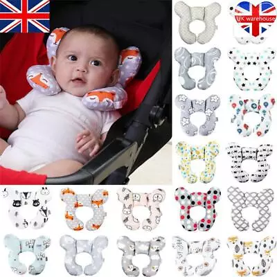 Infant Baby Toddler Car Seat Stroller Travel HEAD & NECK Support Cushion Pillow • £7.03