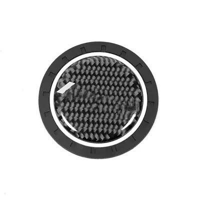 2x Silicone Carbon Fiber Car Logo Emblem Cup Holder Pad Mat Coaster Anti-Slip • $9.49