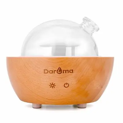 Glass Essential Oil Diffuser200ml Real Wood BaseAirRoom Humidifier • £33.23