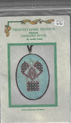 Twisted Oaks Designs -Christa Anne-Angel Ornament-cross Stitch Pattern-New  • $14.99