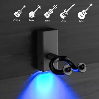 LED Guitar Hanger Wall Hook Stand Guitarra Bracket Holder LED Light Folk Guitar • $19.99