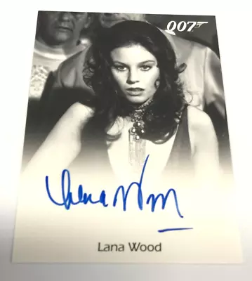 James Bond Autographed & Relics Card Full Bleed Autograph Card Lana Wood • $120