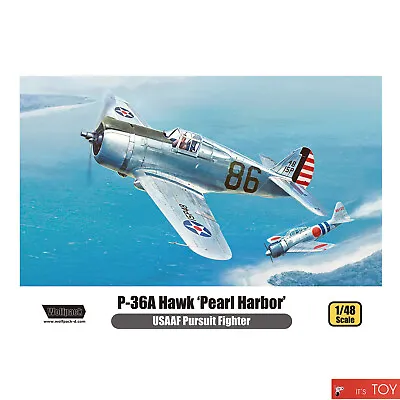 Wolfpack 1/48 P-36A Hawk 'Pearl Harbor' USAAF Pursuit Fighter Model Kit WP14811 • $23.42