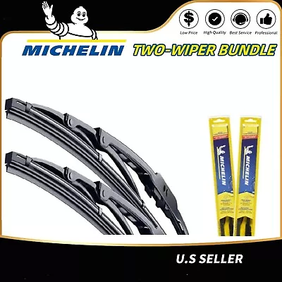 3397014156 Michelin Set Of 2 Windshield Wiper Blades Front Framed For Pair • $25.16