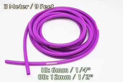 3 METRE PURPLE SILICONE VACUUM HOSE AIR ENGINE BAY DRESS UP 6mm FIT MUSTANG • $13.49
