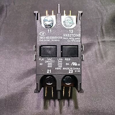 Carrier HN52TC040 2 Pole Contactor XMCO-402-EBBE013VN 40 FLA - 24 VAC COIL • $19.99