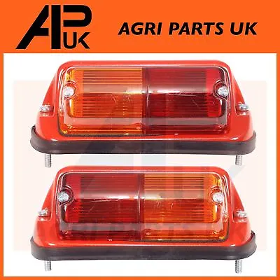 PAIR Of Rear Fender Light Lamps + Indicators For Massey Ferguson 135 148 Tractor • £33.99