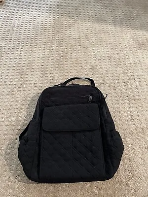 Vera Bradley Backpack Large Quilted Bag Black • $25