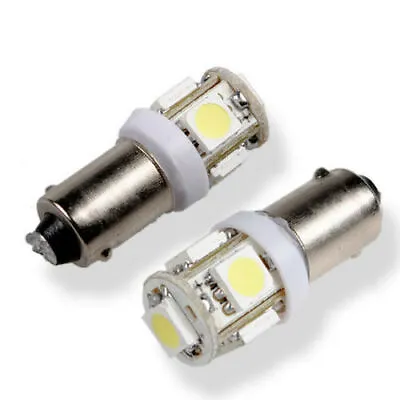 2x White BA9S LED Interior Map Dome Vanity Mirror Dash Light Bulbs 1815 1895 53 • $4.99