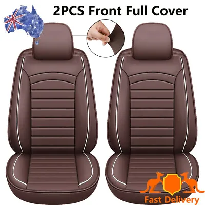 Car Seat Covers Set PU Leather Fit Airbag Accessory For Holden Astra 2PCS Front • $106