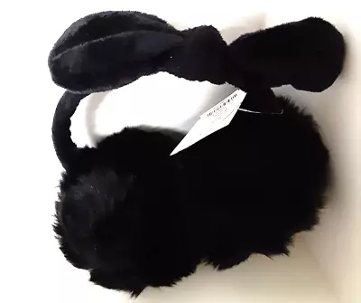 NWT Neiman Marcus Ear Muffs Elegant Fur Fluffy Velvet Wired Bow & Head Band • $44.73