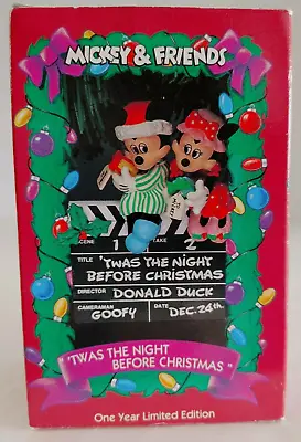 Enesco Ornament Mickey Minnie Mouse Disney Night Before Christmas W/Box #18035 • $17.32