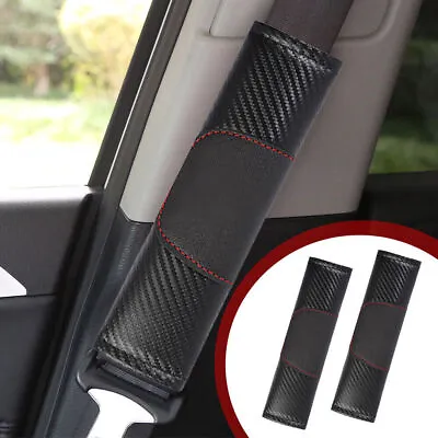 2Pcs Universal Car Parts Seat Belt Cover Safety Shoulder Strap Cushion Pad Decor • $11.85