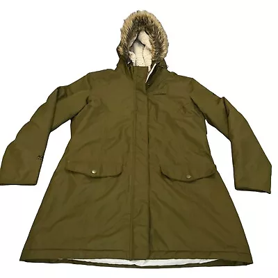 Craghoppers Aquadry Fur Parka Waterproof Windproof Breathable Jacket Size UK 14 • £27.99