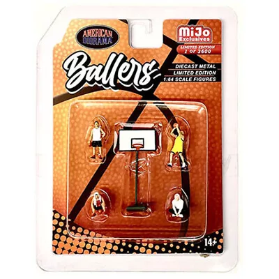 American Diorama 1:64 Diecast Metal Ballers Figures Set • $9.99