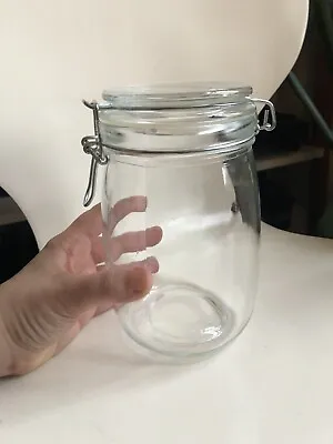 Medium 1L  Mason Kilner Style Glass Storage Jar • £8.02