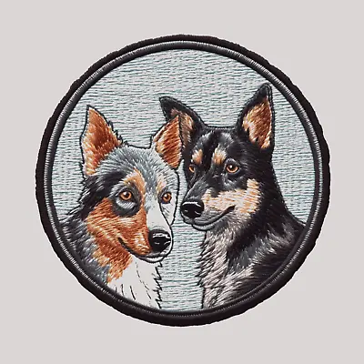 Blue Healer Dog Patch Applique -  Animal Badge (Iron On) Canine K9 Family Pet    • $5.87