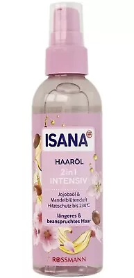 Isana Hair Oil Serum Olejek Do Włosów  Intensiv 2in1  100ml Free Shipping • £13.49