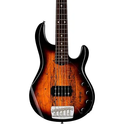 Sterling By Music Man StingRay 5 RAY35 Spalted Maple Top Bass 3-Tone Sunburst • $979.99