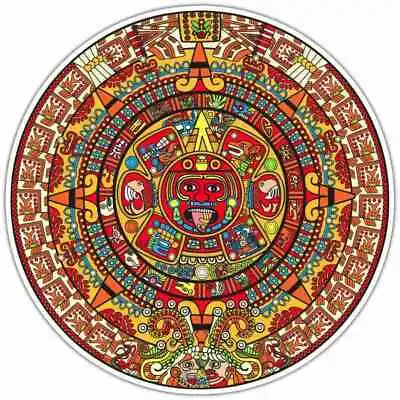 Maya Aztec Calendar Mayan Mexico Car Bumper Vinyl Sticker Decal 4.6  • $3.99